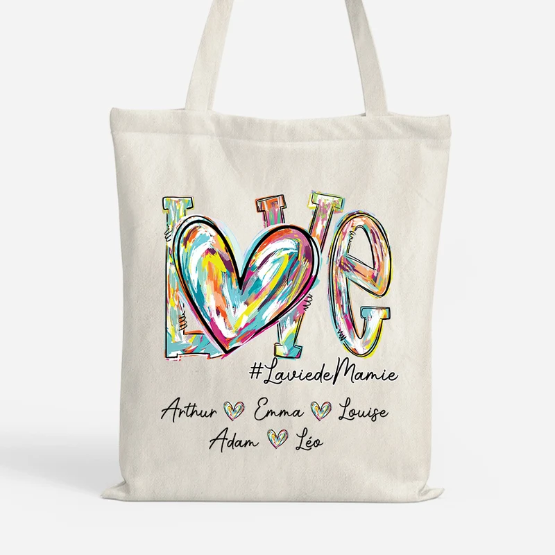 Amour - Cadeau Personnalisé | Tote Bag Pour Maman