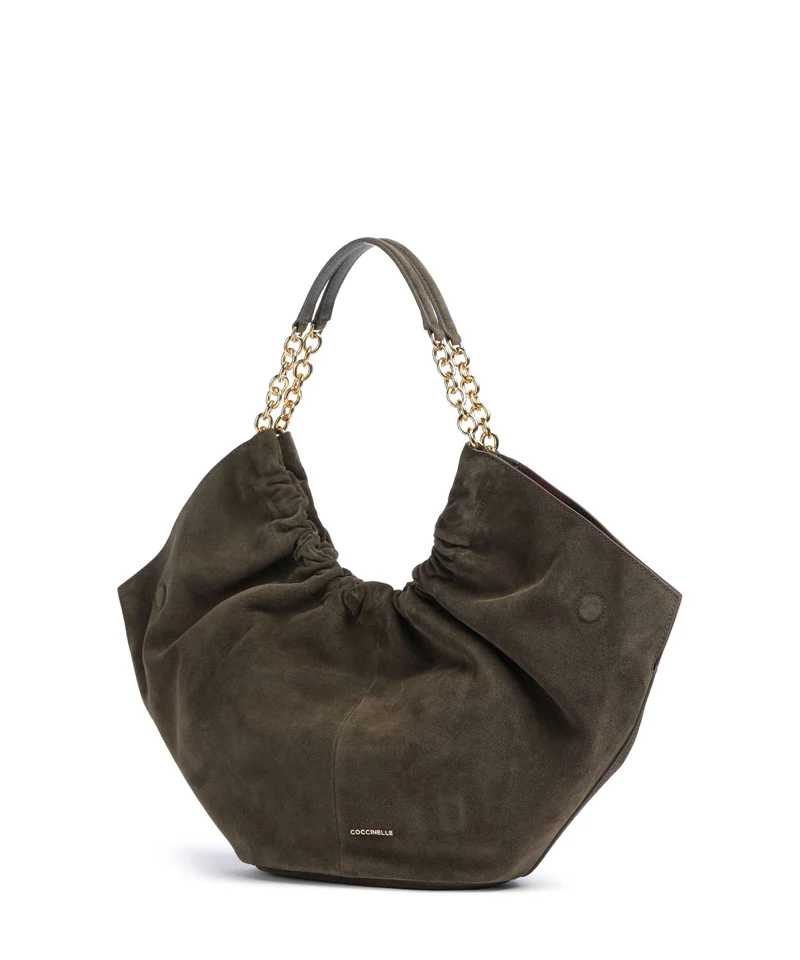 Coccinelle Smash Suede Sac fourre-tout fango