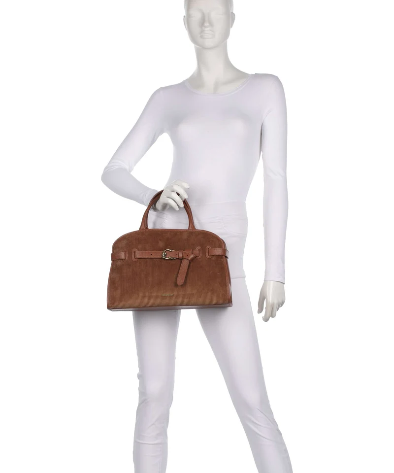 Coccinelle Sabine Corduroy Sac à main cognac