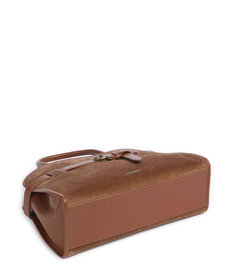 Coccinelle Sabine Corduroy Sac à main cognac