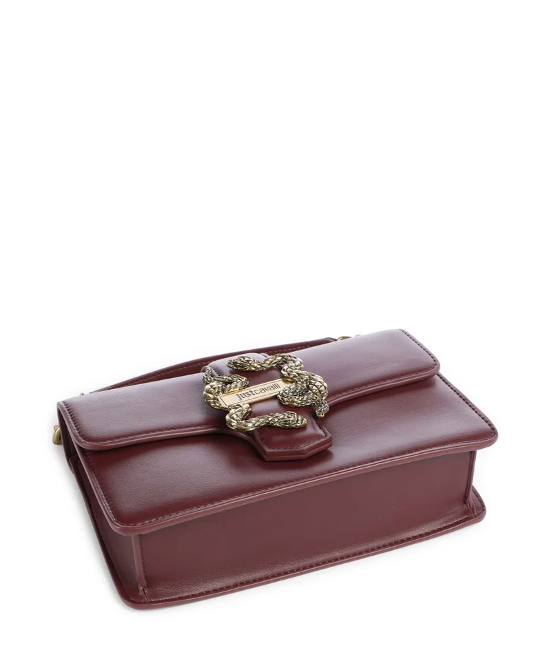 Just Cavalli Iconic Snakes Sac porté épaule cordovan