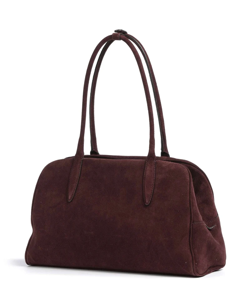 Abro Suede Amara Sac porté épaule burgundy