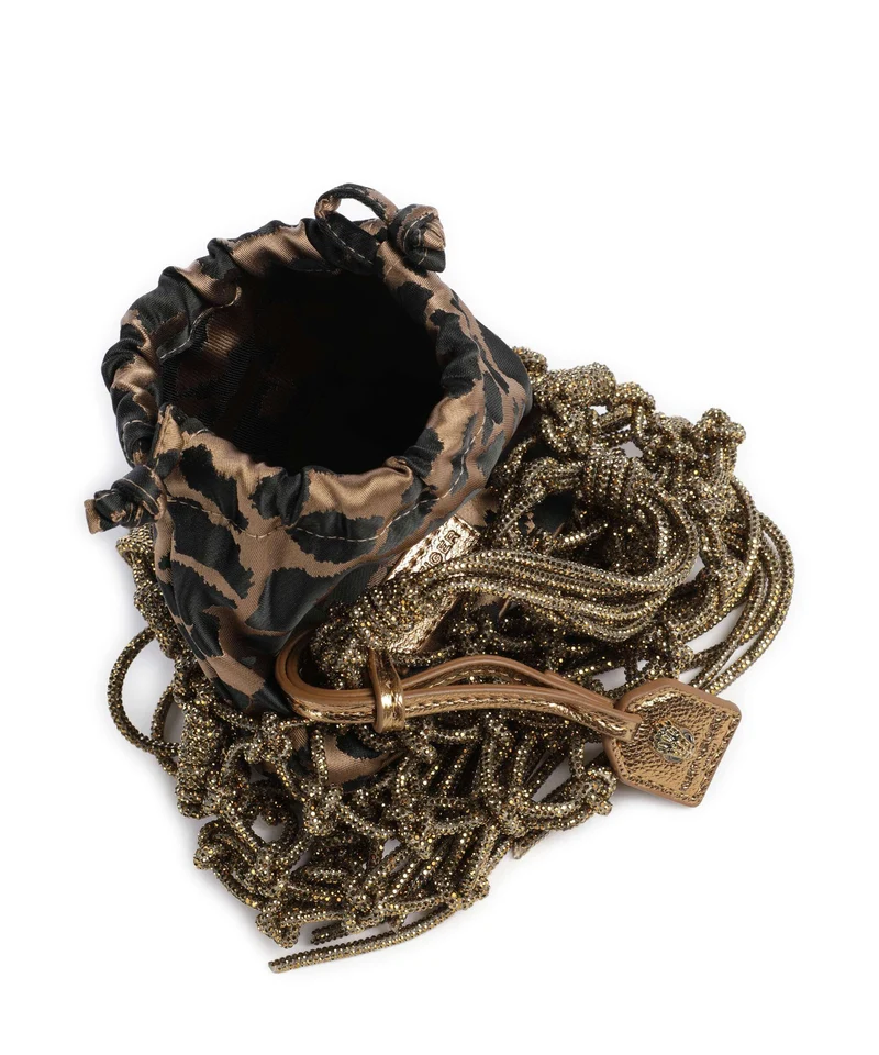 Kurt Geiger Macrame Mini Crystal Sac bandoulière bronze