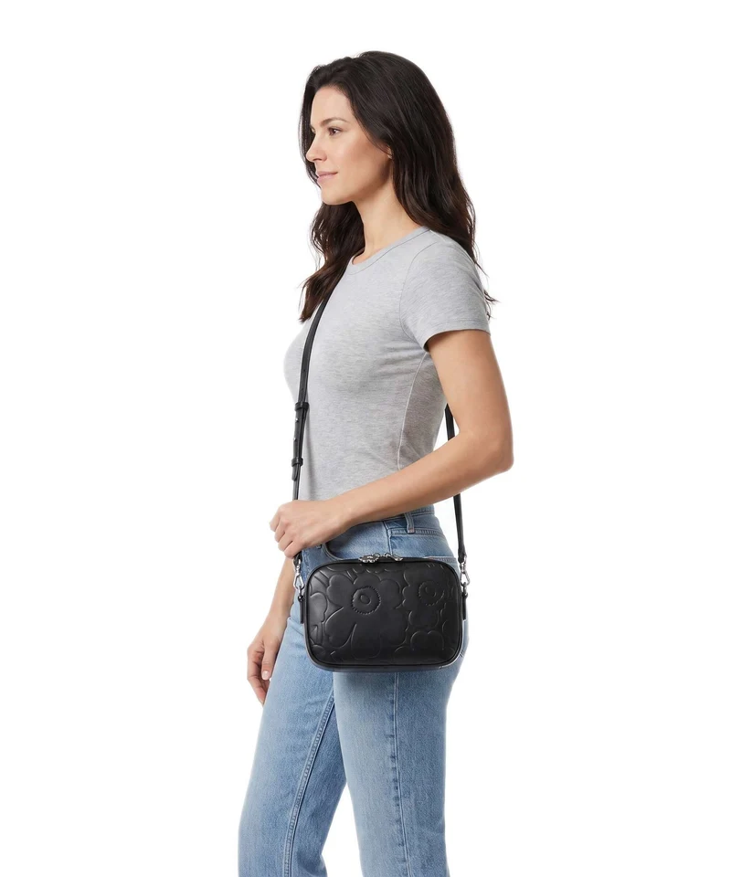 Marimekko Gratha Unikko Sac bandoulière black
