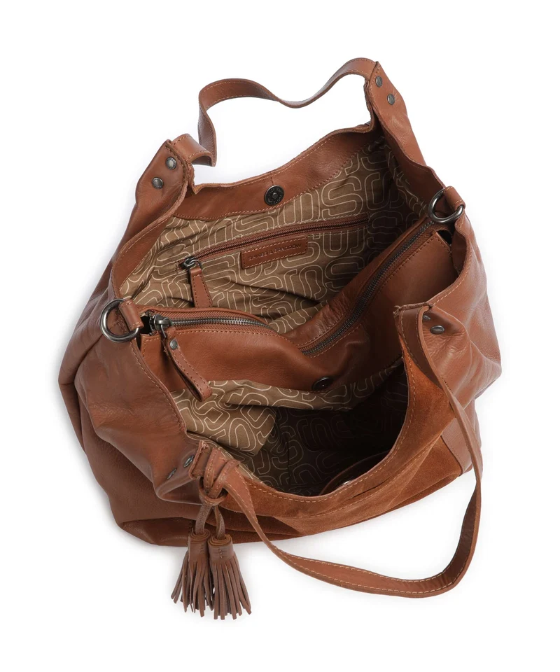 Spikes & Sparrow Suede Mix Ryana Cabas mocca