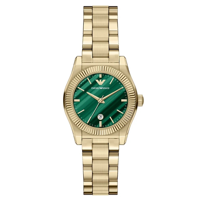 Emporio Armani Round Green Dial Watch AR11761