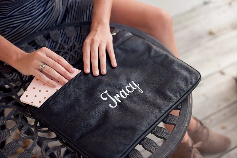 Black Laptop Sleeve - Personalized