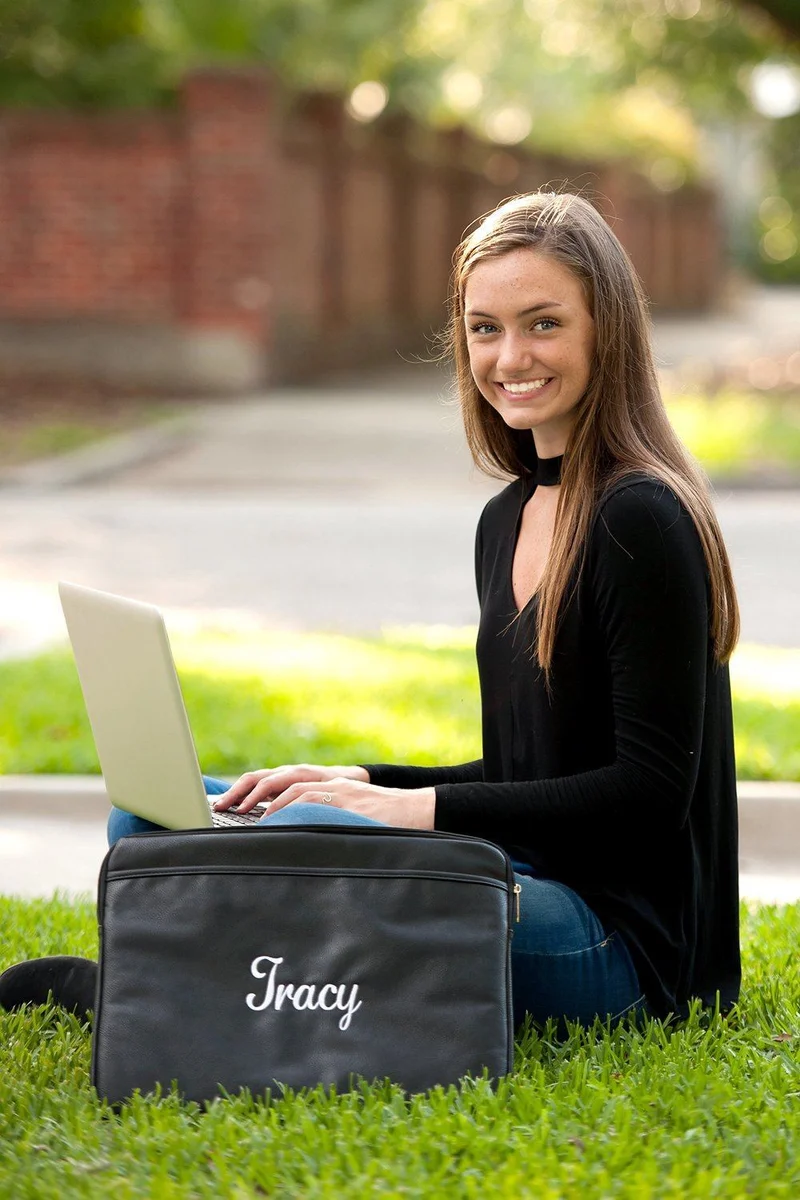 Black Laptop Sleeve - Personalized