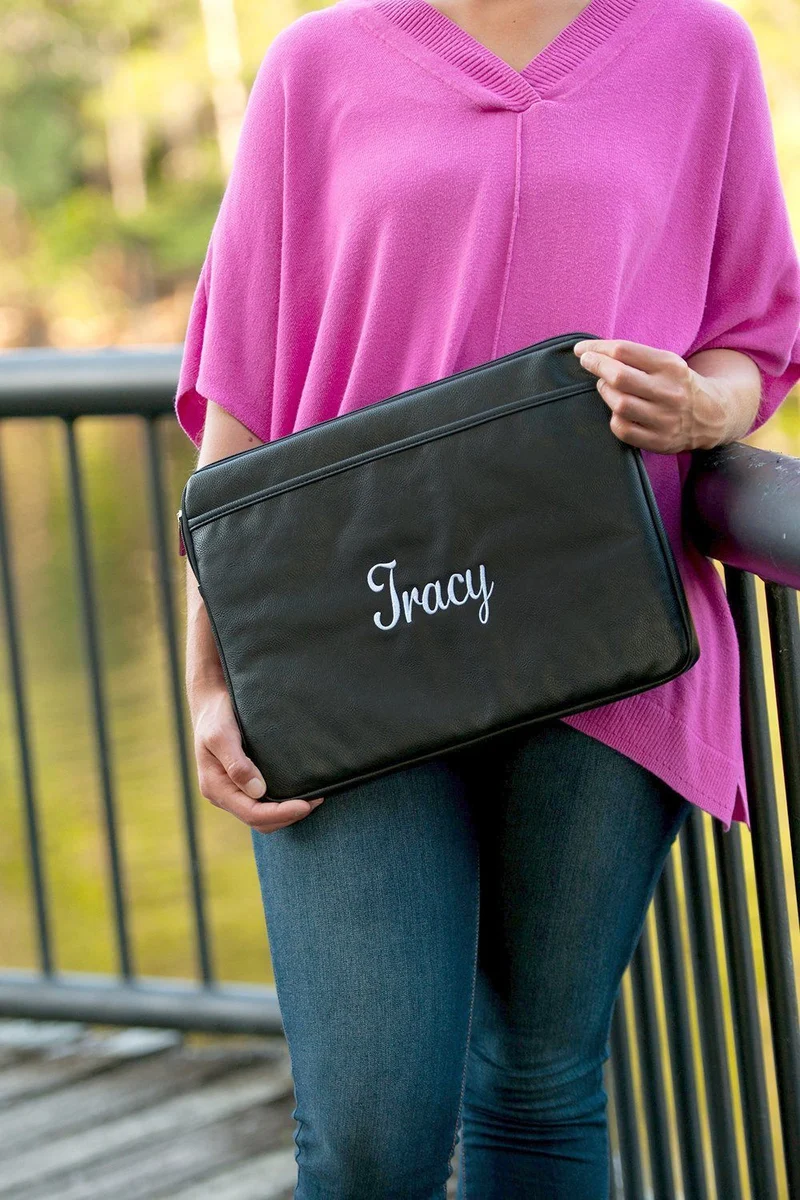 Black Laptop Sleeve - Personalized