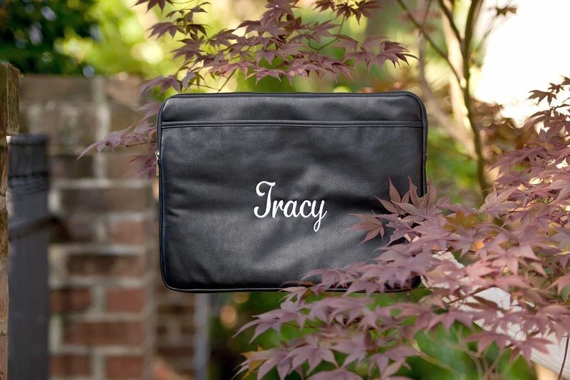 Black Laptop Sleeve - Personalized