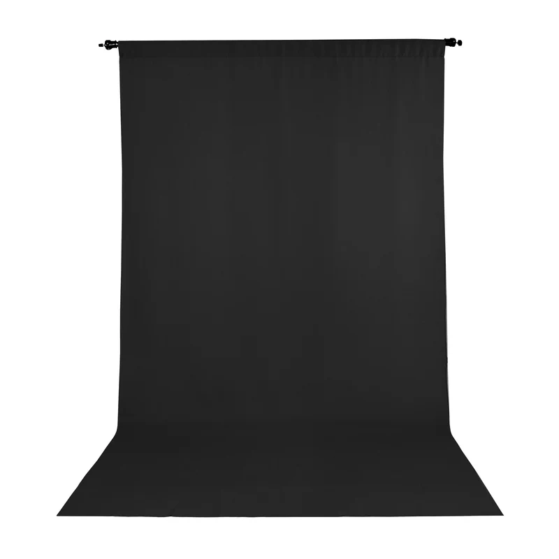 Toile de Fond Résistante aux Plis 10 x 12pi (Noir)
