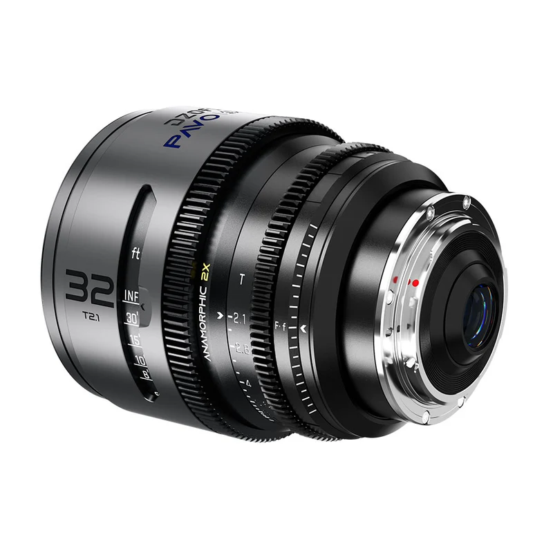 Pavo 32mm T2.1 2X Anamorphique PL/EF (Revêtement Bleu)