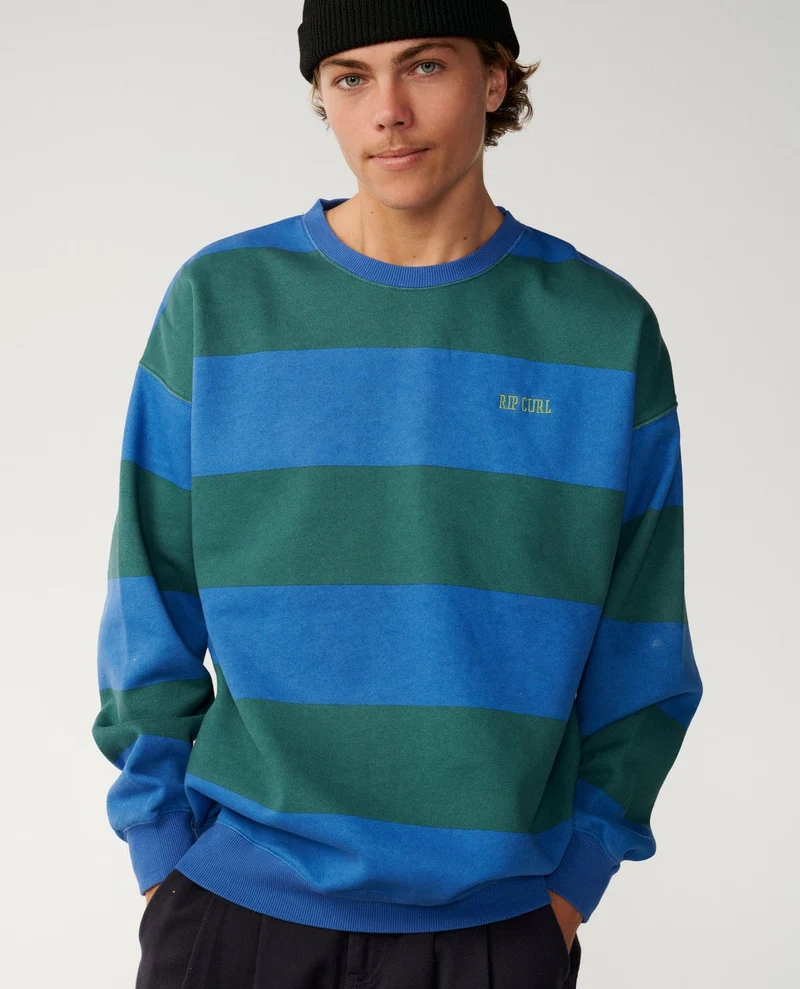 Disorder Stripe Crew Fleece