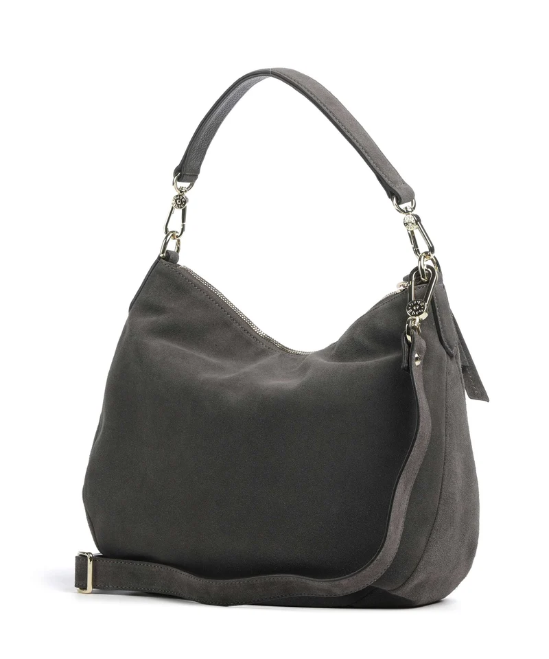 Abro Suede Juna Small Sac fourre-tout grey