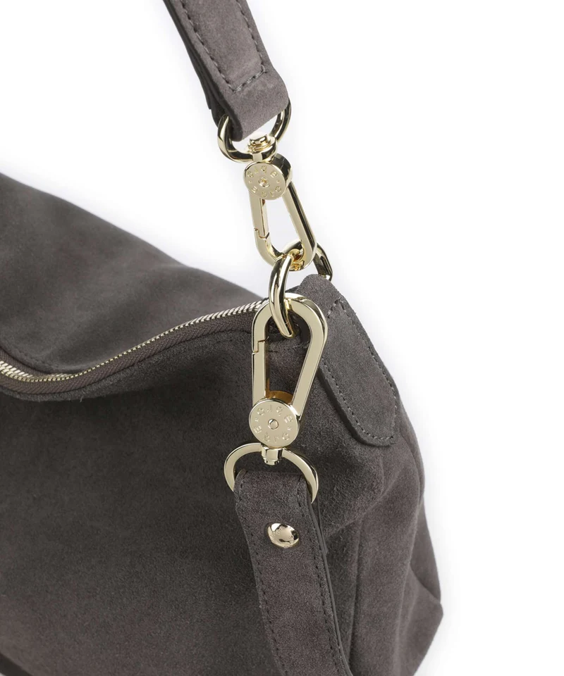Abro Suede Juna Small Sac fourre-tout grey