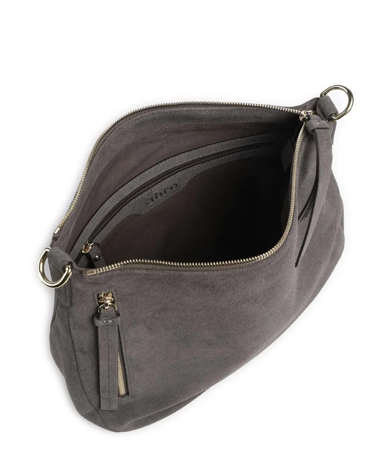 Abro Suede Juna Small Sac fourre-tout grey