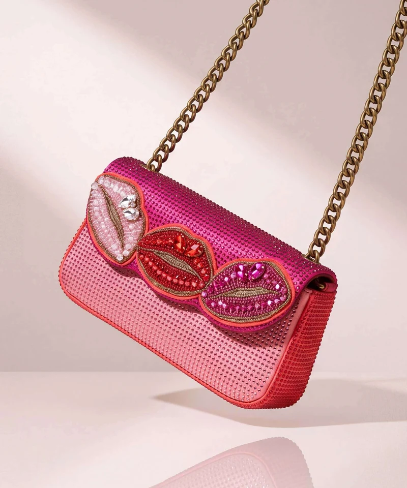 Kurt Geiger Pickle Sac porté épaule pink