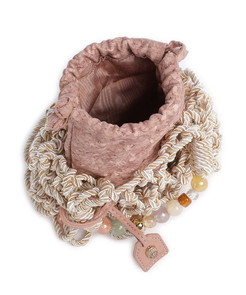 Kurt Geiger Macrame Mini Sac bandoulière cream