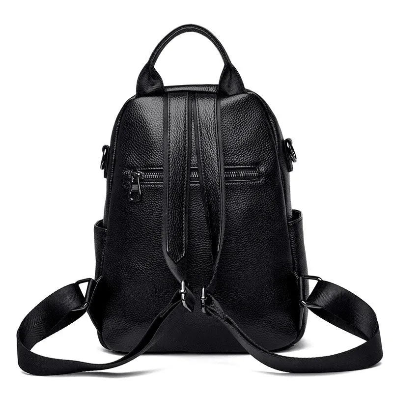 Dark sac à dos femme cuir noir