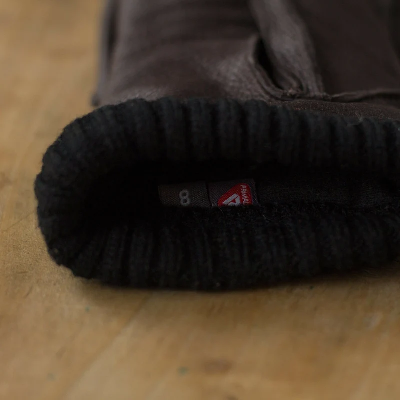 Gloves Deerskin Primaloft - DARK BROWN