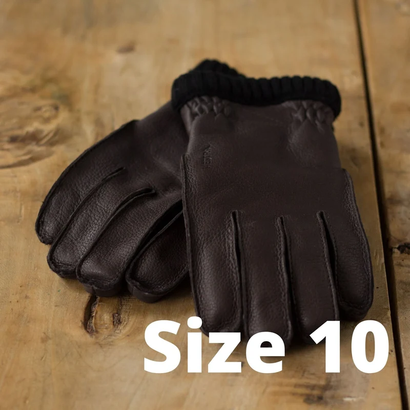 Gloves Deerskin Primaloft - DARK BROWN