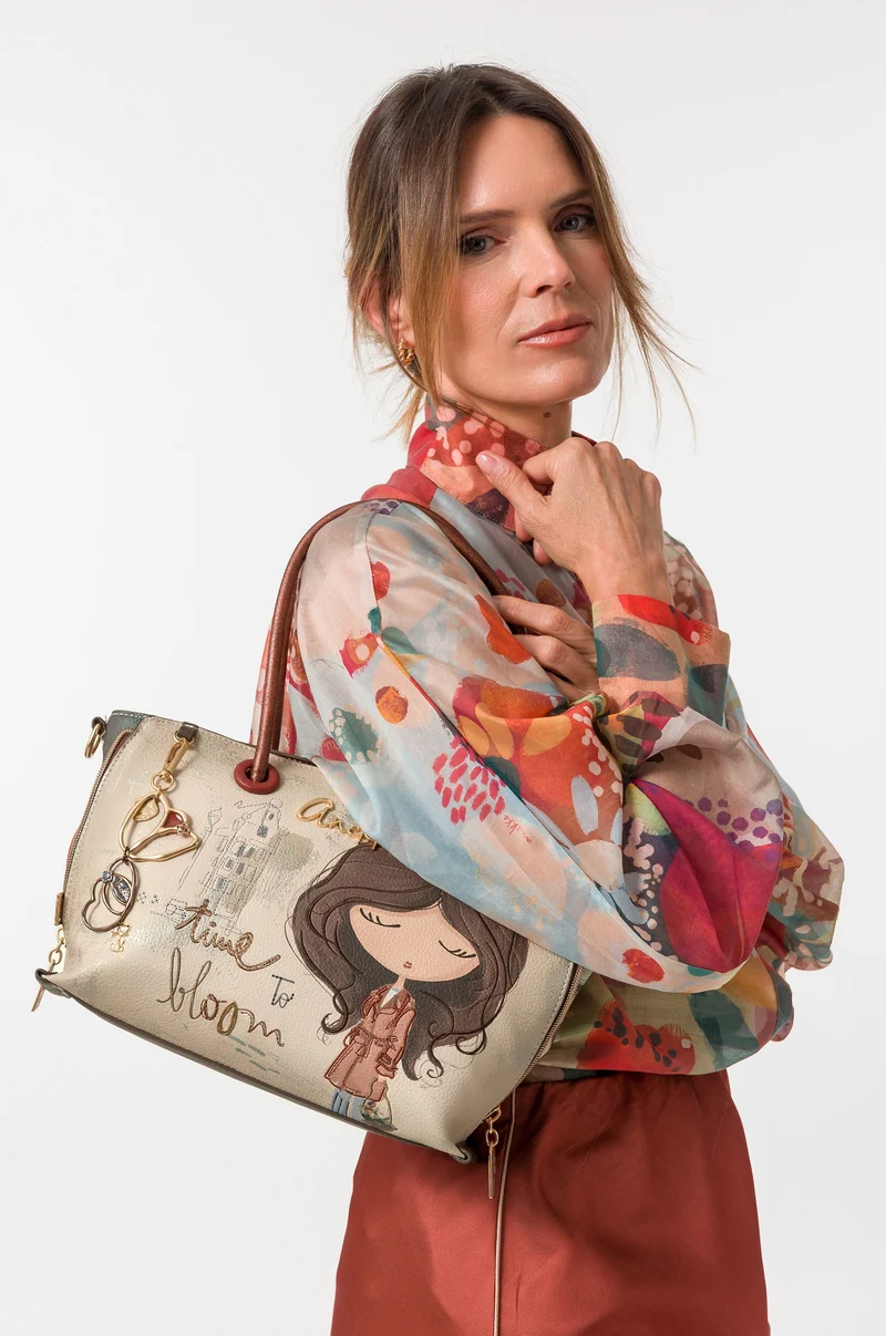 Sac à anse courte et bandoulière Tulip