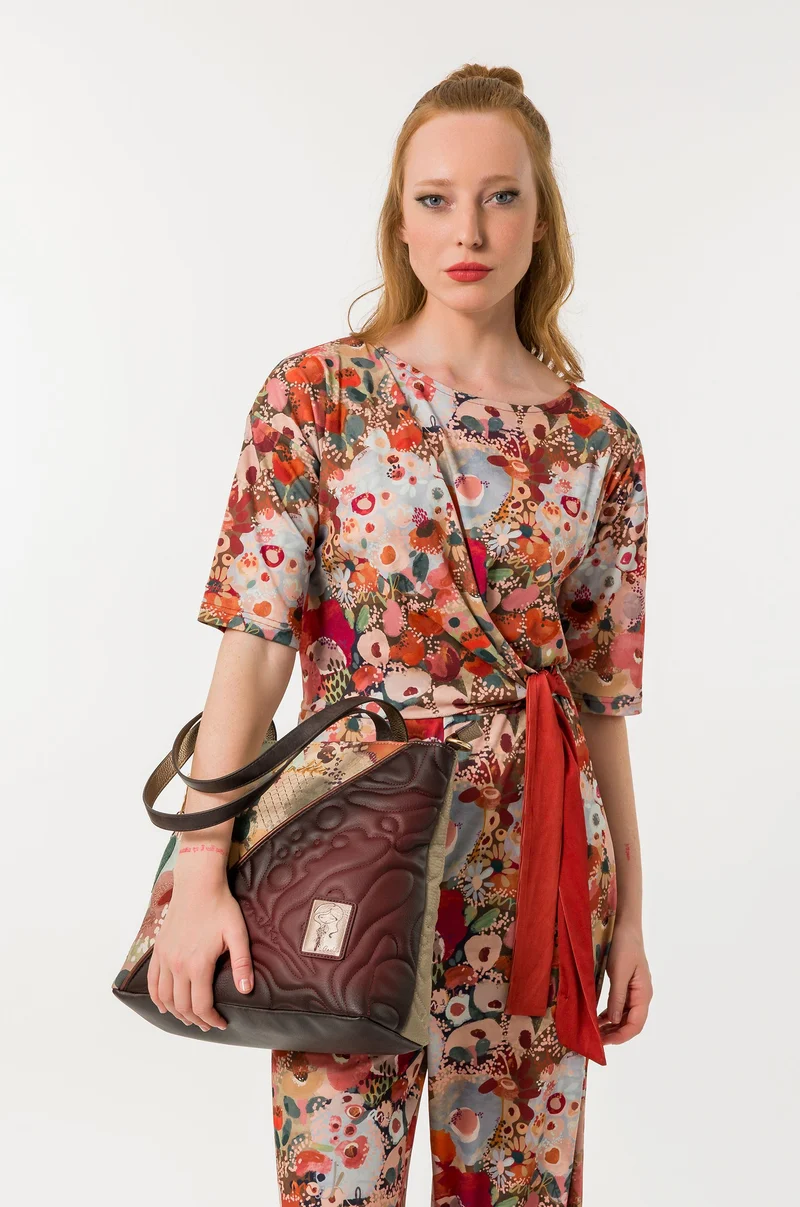Sac porté épaule carré Blossom