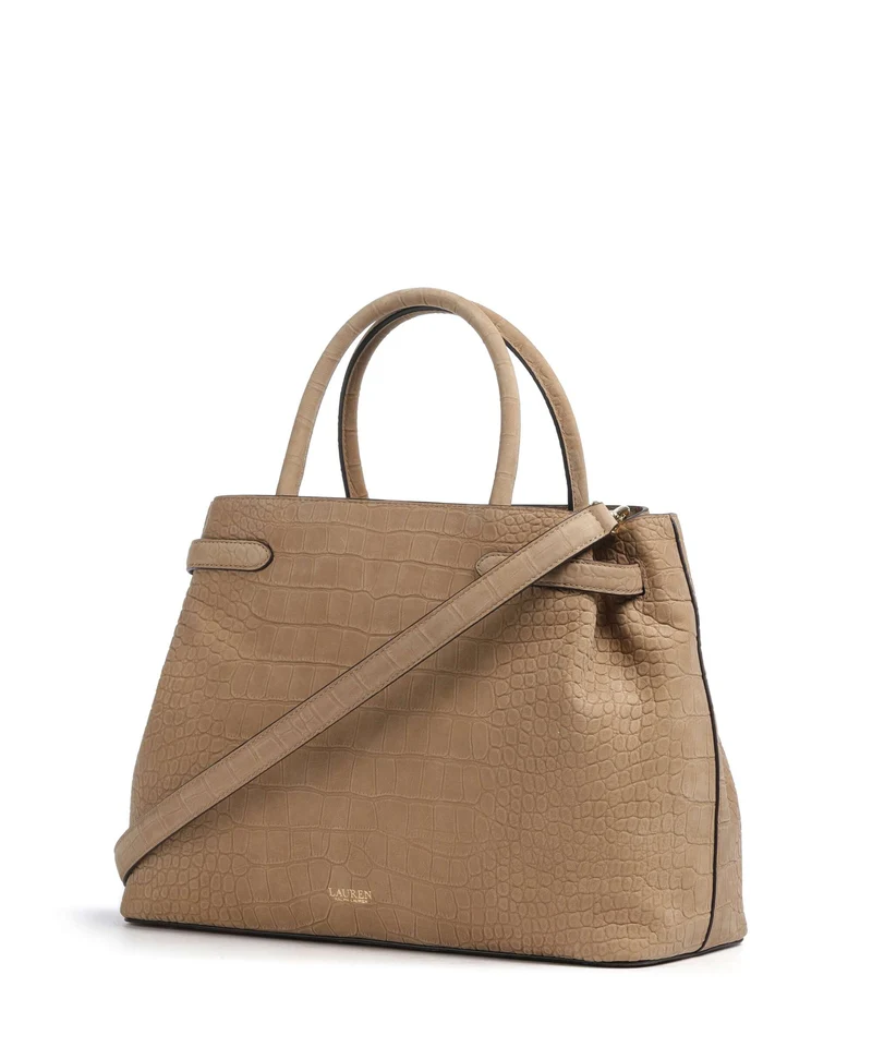 Lauren Ralph Lauren Blaike Large Sac à main camel