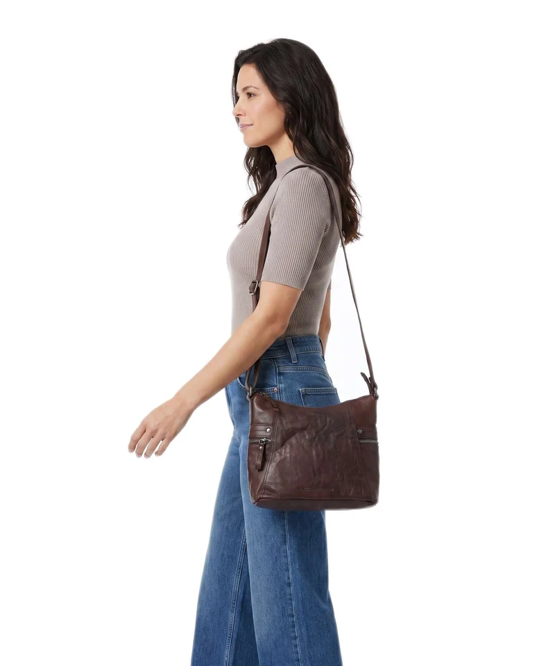 Spikes & Sparrow Bronco Georgia Sac bandoulière dark brown