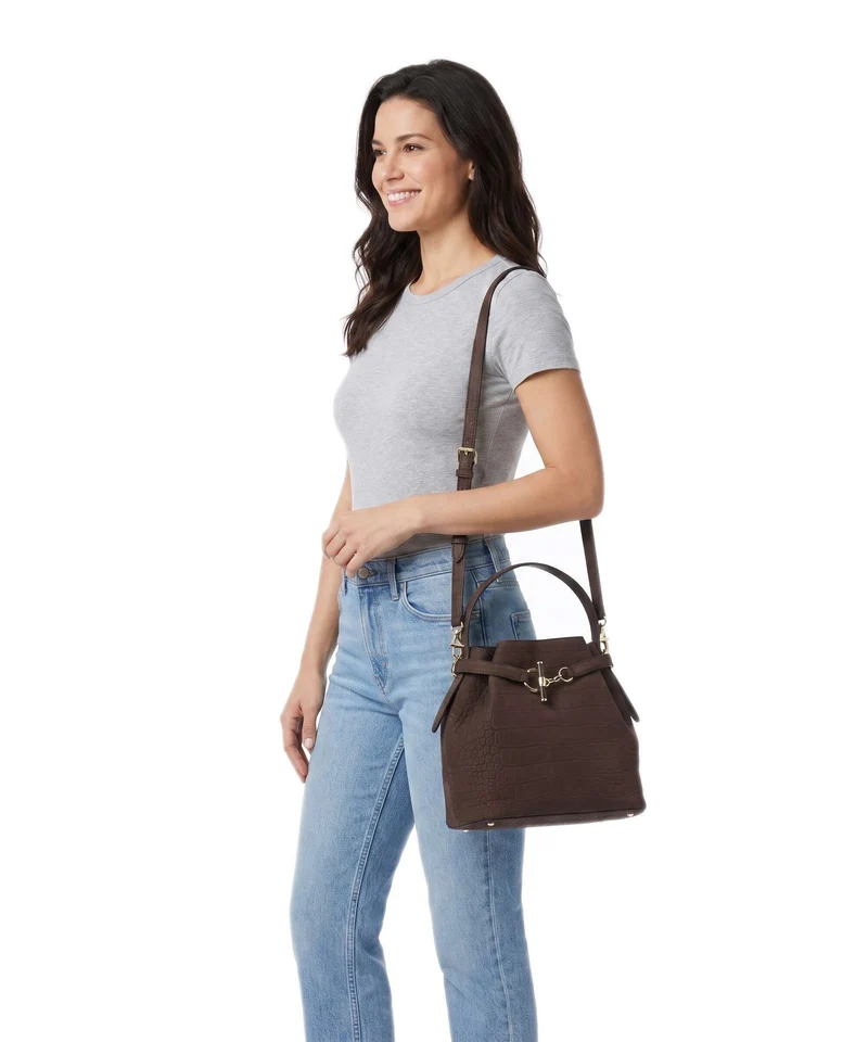Lauren Ralph Lauren Blaike Medium Sac seau chestnut brown