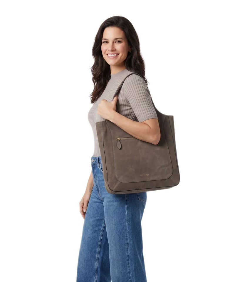 The Bridge Luce Soft Sac fourre-tout greige