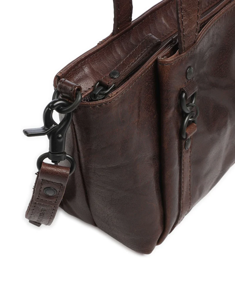Spikes & Sparrow Bronco Starlet Sac porté épaule dark brown