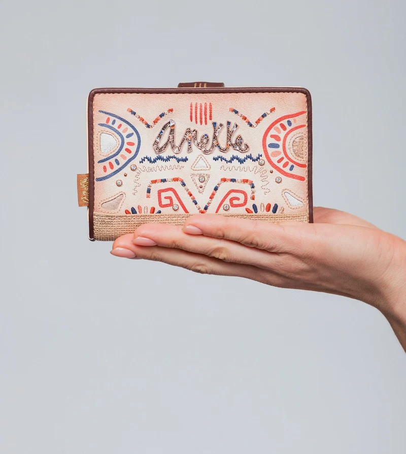 Tribe Medium Ethnic Print RFID Portefeuille