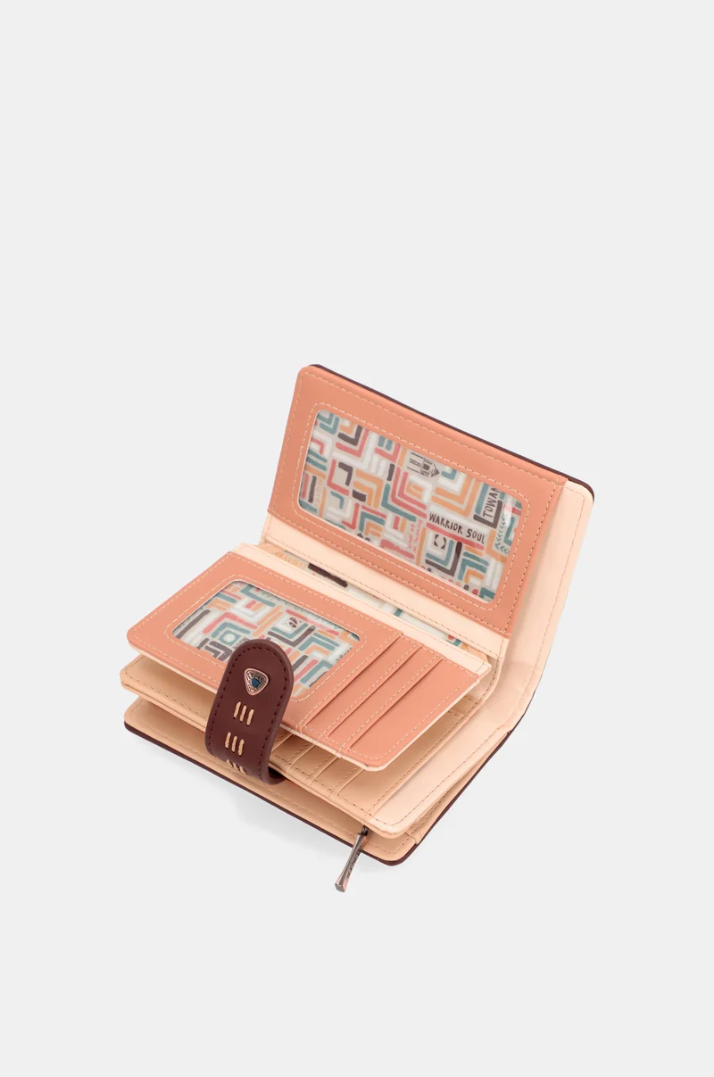 Tribe Medium Ethnic Print RFID Portefeuille