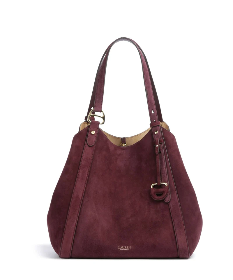 Lauren Ralph Lauren Tasha Large Cabas dark garnet