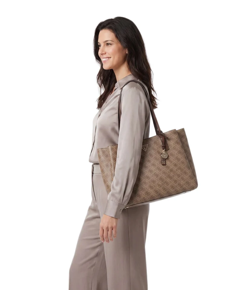 Guess Noelle II Tech Cabas latte logo/brown
