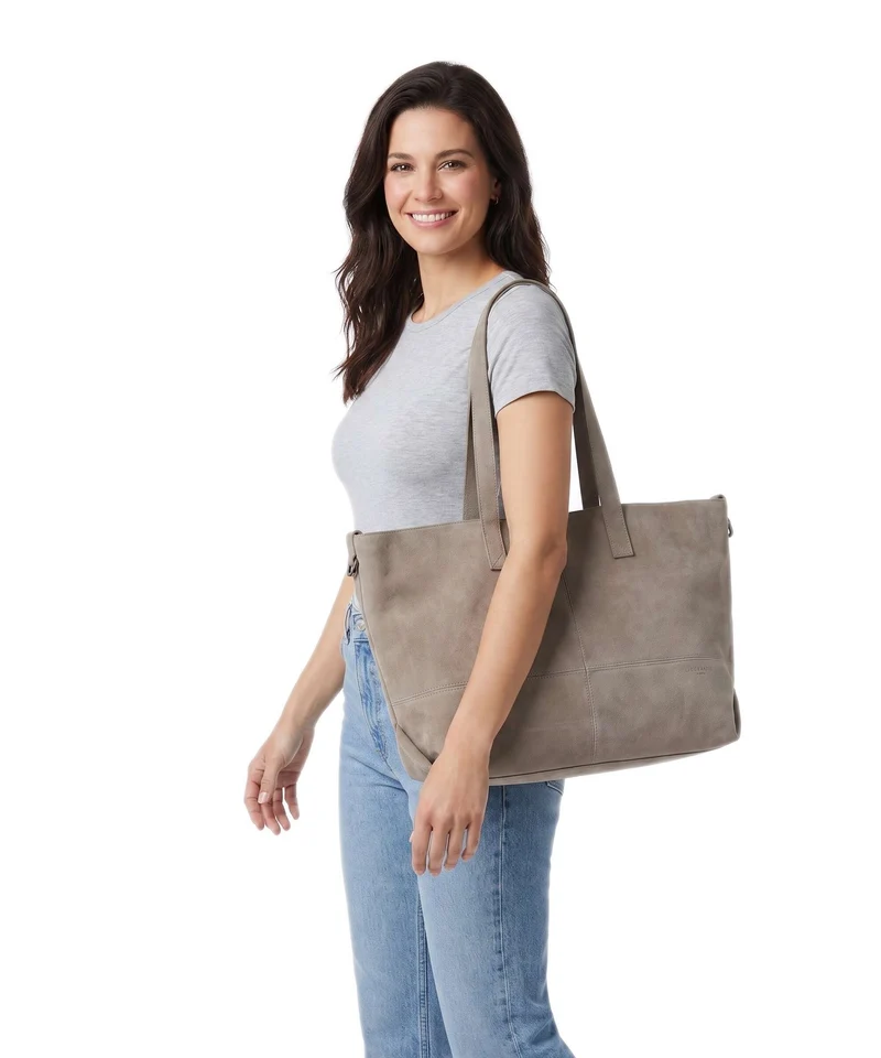 Liebeskind Ariel Hydro Suede Cabas neutral grey