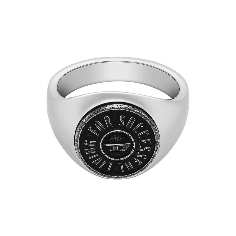 Diesel Signet Hommes Bague Argent DX1463040-8