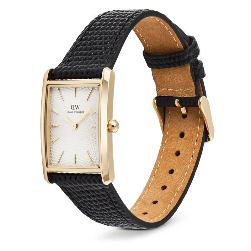 Daniel Wellington Bound Black Lizard Blanc Guilloché Montre Unisexe DW00100899
