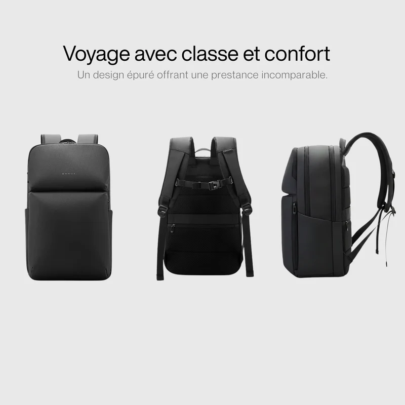 Sac à Dos Imperméable Ordinateur | Compartiment Sécurisé 27l Voyage