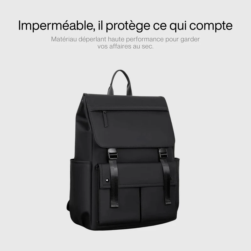 Sac à Dos Imperméable 24l | Compartiment Sécurisé Anti-Vol