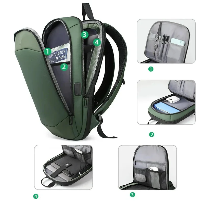 Sac à Dos Homme Travail | Extensible Port Usb