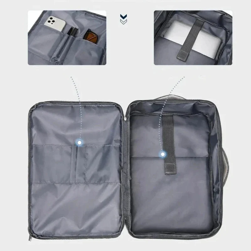 Sac à Dos Homme Travail 15,6 Pouces | Poignée Mallette Polyvalente