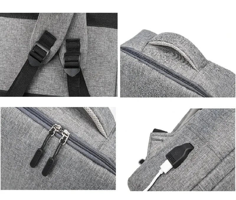 Sac à Dos Homme Travail 15,6 Pouces | Poignée Mallette Polyvalente