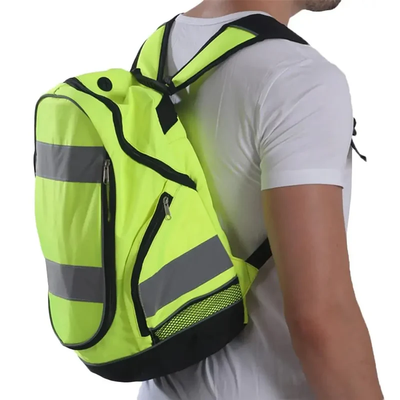 Sac à Dos Haute Visibilité | Bandes Réfléchissantes Sécurité Nocturne