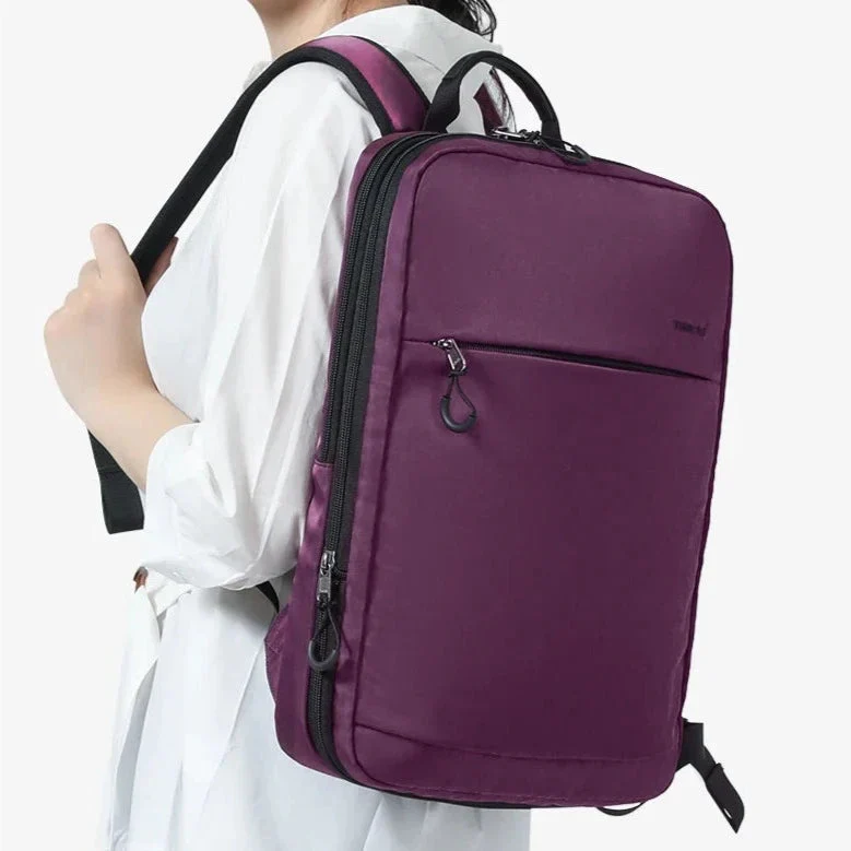 Sac à Dos Femme Ordinateur 15.6 Pouces | Nylon Imperméable Extensible