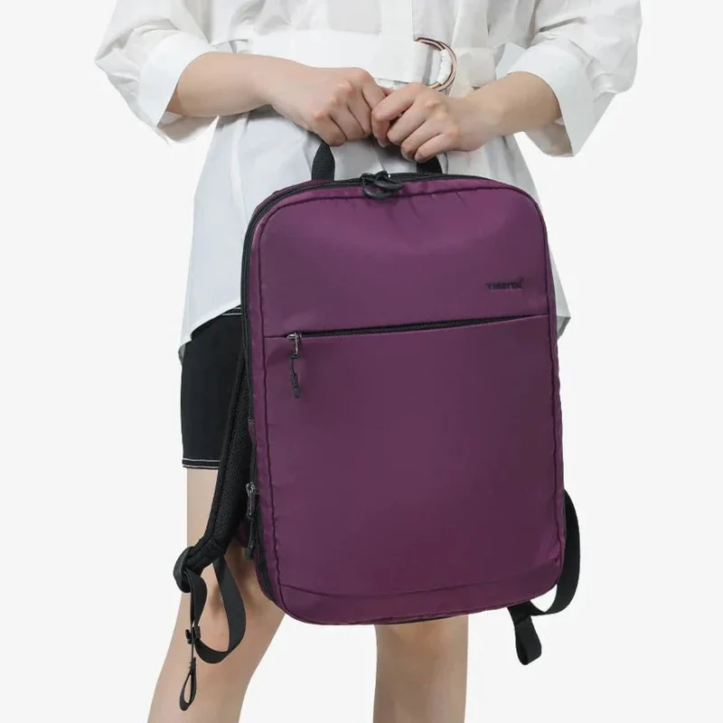Sac à Dos Femme Ordinateur 15.6 Pouces | Nylon Imperméable Extensible