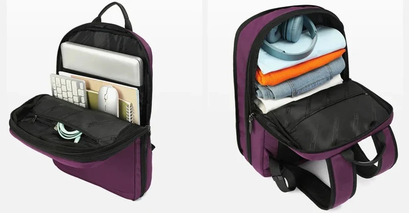 Sac à Dos Femme Ordinateur 15.6 Pouces | Nylon Imperméable Extensible