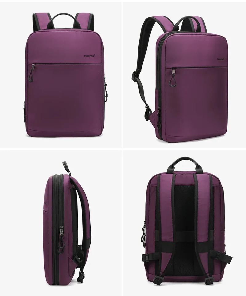 Sac à Dos Femme Ordinateur 15.6 Pouces | Nylon Imperméable Extensible