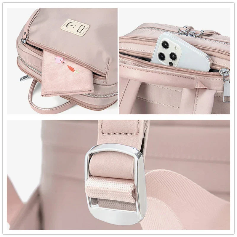 Sac à Dos Femme Ordinateur 14 Pouces | Sangle Valise et Oxford
